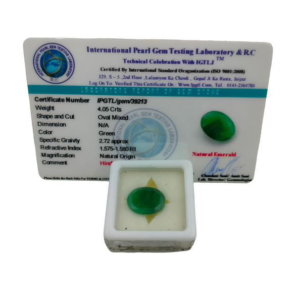Natural Emerald ~ 4.05 Cts