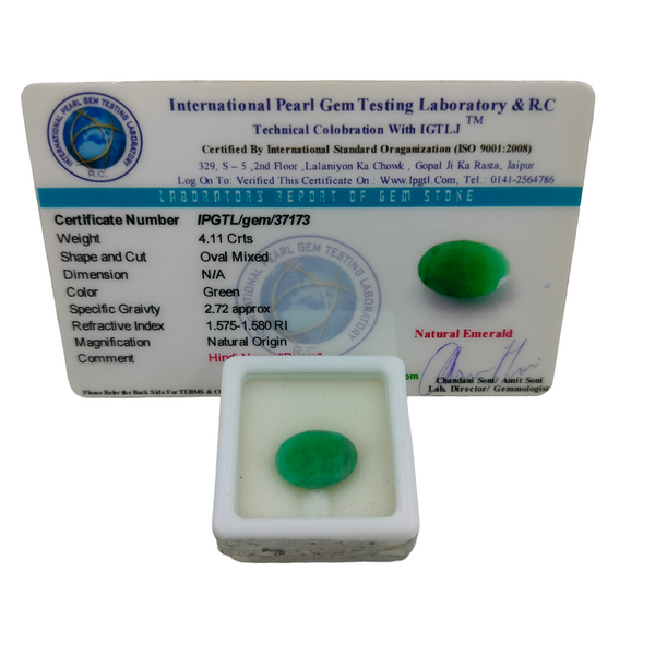 Natural Emerald ~ 4.11 Cts