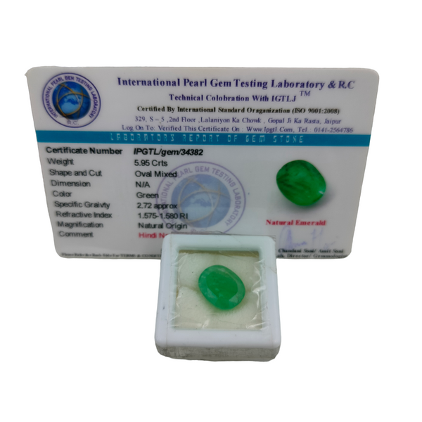 Natural Emerald ~ 5.95 Cts