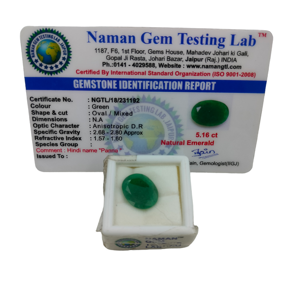 Natural Emerald ~ 5.16 Cts