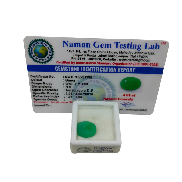 Natural Emerald ~ 4.69 Cts
