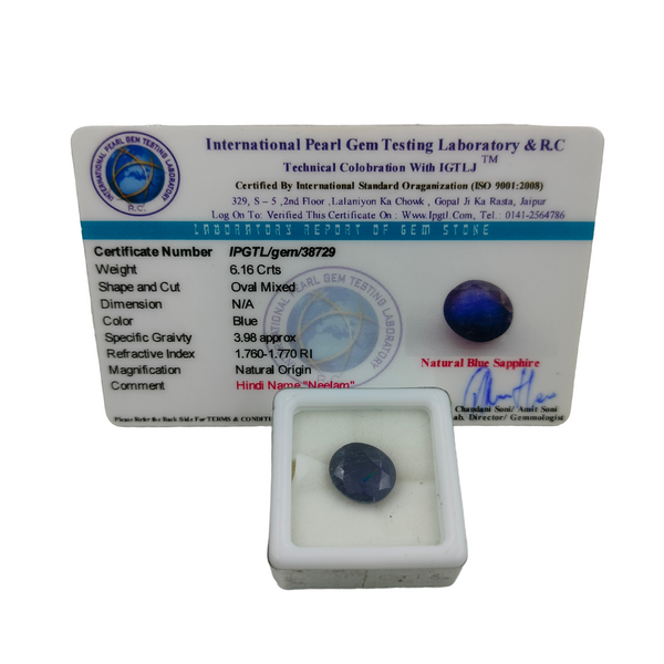 Blue Sapphire ~6.16 Cts