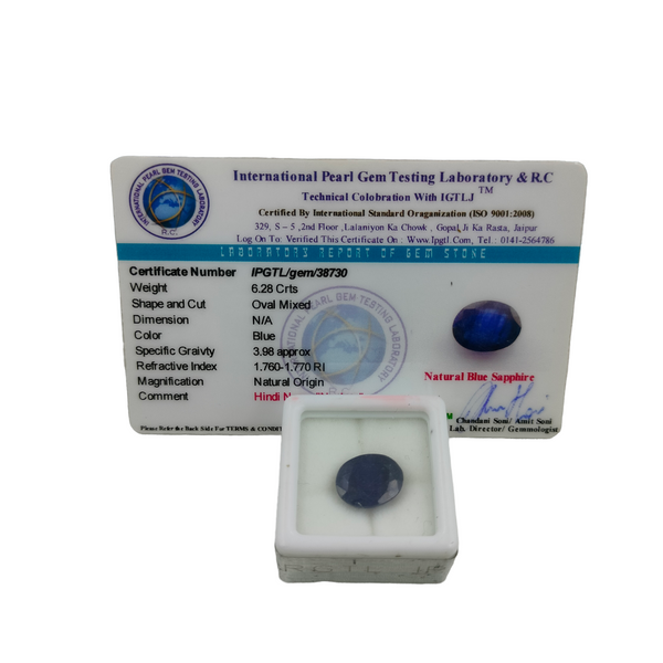 Blue Sapphire ~6.28Cts