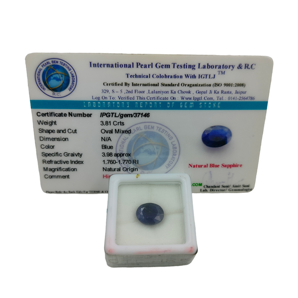 Blue Sapphire ~3.81 Cts