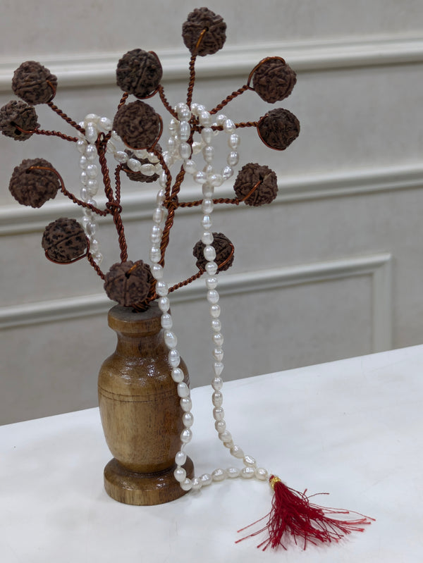 Rice Freshwater Pearl Jaap Mala For Men & Women (7MM)