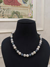 White & Gray Freshwater Pearl Necklace