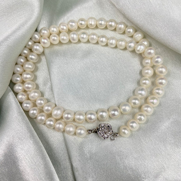 Freshwater Pearl Necklace | Minimal Pearl Necklace | Gift For Her