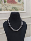 Gray Malti Layer Necklace Baroque