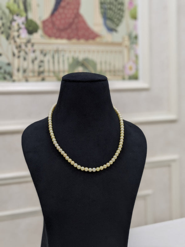 Yellow Pearl Necklace