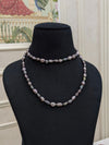 Gray keshi pearl necklace