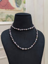 Gray keshi pearl necklace