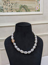 Peach & White Baroque Pearl Necklace