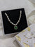 Lab grown Emreald Pendant and Rice pearl Necklace