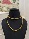 Yellow keshi pearl necklace