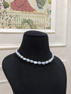 Sky Blue Baroque Pearl Necklace