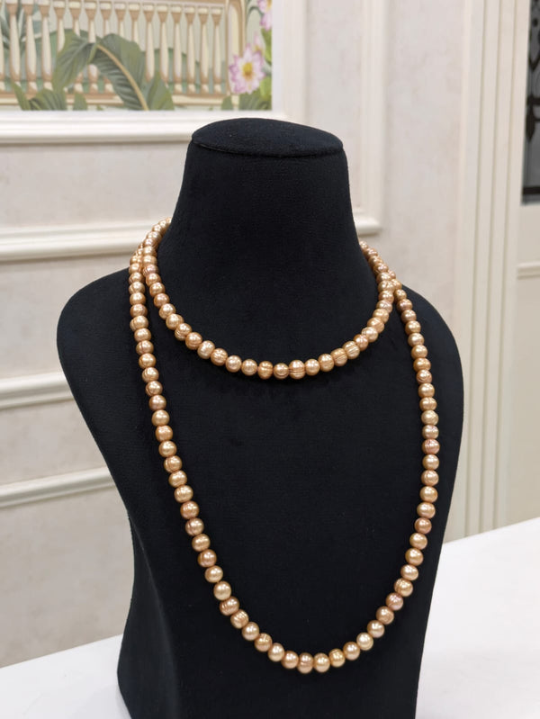 Golden Fresh water Pearl Necklace