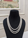 3Layer Half Round Pearl Necklace