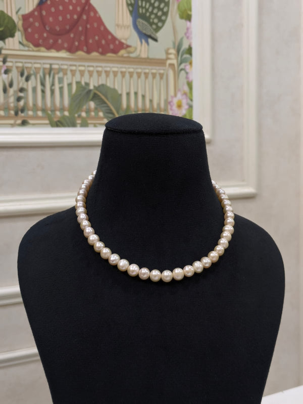 Peach Fresh Water Pearl Necklace