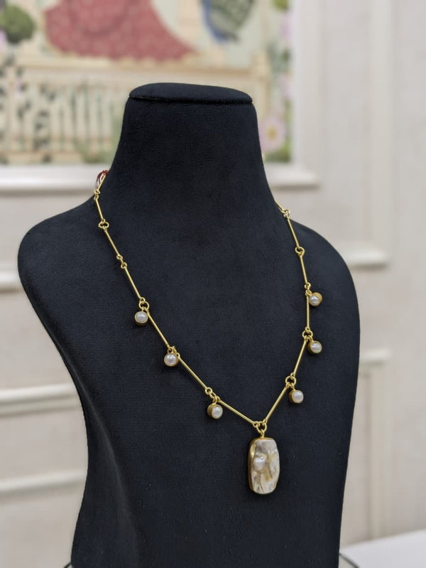 Freshwater Pearl Necklace Set With Stud Earrings For Women & Girls | Gift For Her