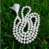 108+1 Beads Natural Freshwater Round Pearl Jaap Mala For Men & Women (8MM)