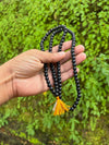 108+1 Beads Natural Black Ebony bead Karungali Jaap Mala (8MM)