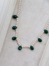 Pearl & Green Onyx Necklace