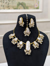 Modern Baroque Pearl Collar Necklace Set