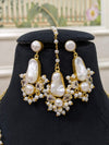 Elegant Baroque Pearl Wedding Necklace Set